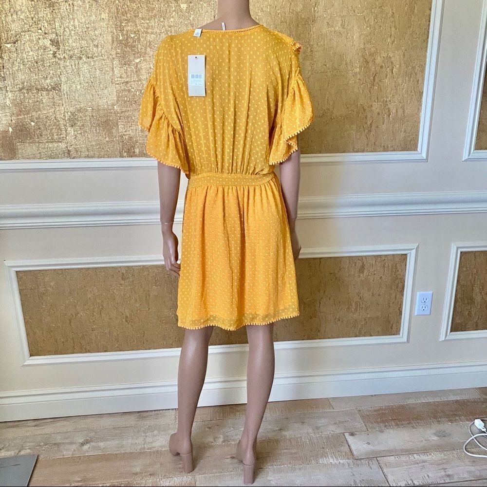 NWT Scotch & Soda ruffles & Pom Pom’s mini dress S - Picture 4 of 8